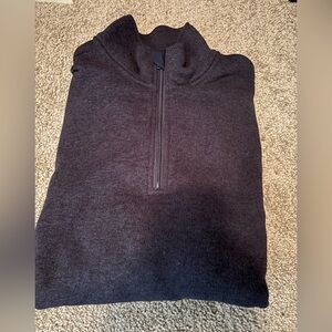 Men's J. Crew Blue Quarter-Zip Sweater